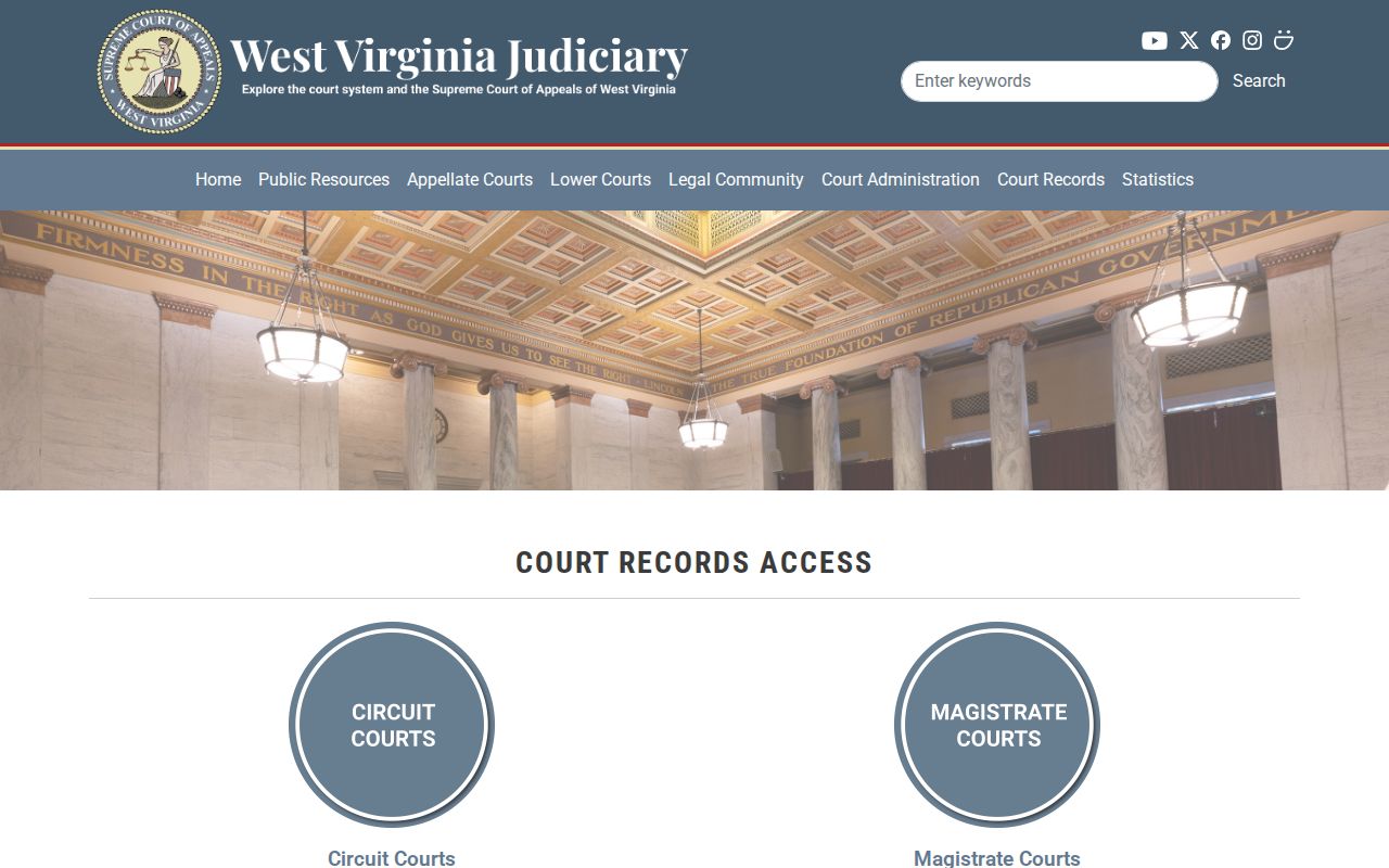 Monroe County case search statewide portal links