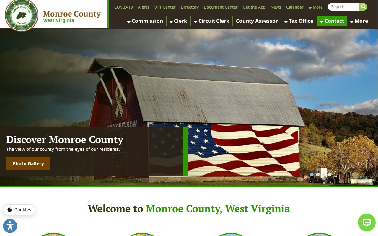 Monroe County court docket courthouse website